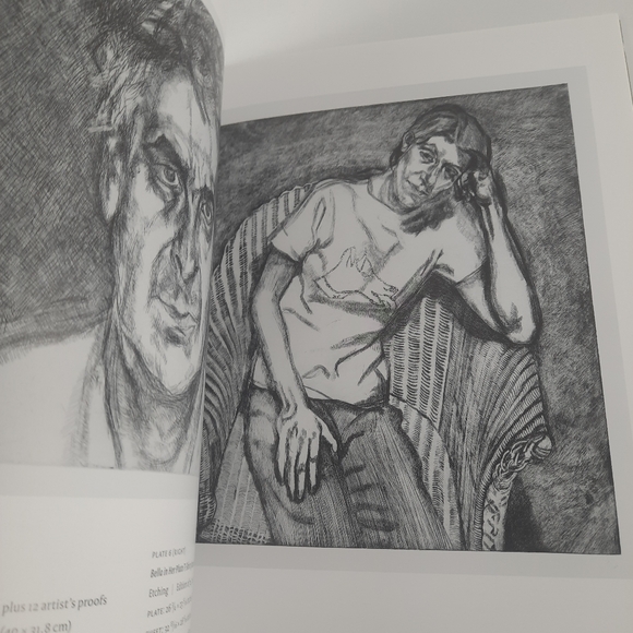 Grandson/Sigmund Freud LUCIAN FREUD ETCHINGS Portraits Coffee Table Book Sketch - Picture 9 of 10